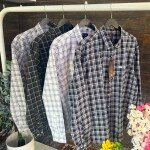s squere big size checks shirt
