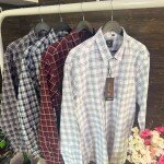 s squere big size checks shirt