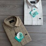 Wood Machine Premium Cotton linen checks shirt