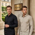 s squere imported plain shirt