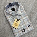 logoff cotton oxford checks shirt