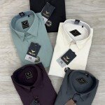 black letter imported lycra shirt