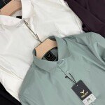 black letter imported lycra shirt
