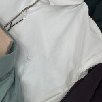 black letter imported lycra shirt