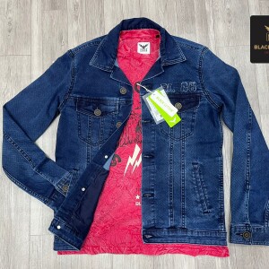 Black Letter Denim Jacket