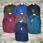 Duster Bllue Satin Shirt