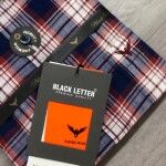 Black Letter Checked Shirt