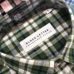 Black Letter Checked Shirt