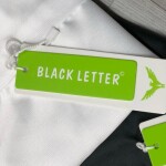 Black Letter Impoted Dobby Satin Shirt