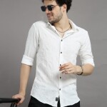 Back Letter Imported Fabric Shirt