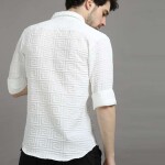 Back Letter Imported Fabric Shirt