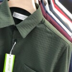 Black Letter Imported Fabric Shirt