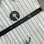 Black Letter Striped Shirt