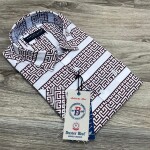 Duster Blue Half Sleeve Printed Shirt