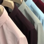 Imported Waffle Honeycomb Fabric Shirt