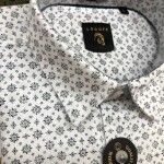 LOGOFF  COTTON OXFORD PRINT  SHIRT