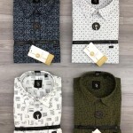 LOGOFF  COTTON OXFORD PRINT  SHIRT