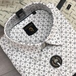 LOGOFF  COTTON OXFORD PRINT  SHIRT
