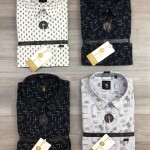LOGOFF  COTTON OXFORD PRINT  SHIRT