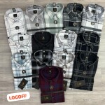 Logoff Knitted Dobby Checked Shirt
