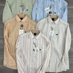Logoff Linen Striped Shirt