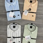 Logoff Linen Striped Shirt