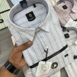 Logoff Linen Striped Shirt