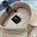 Logoff Linen Striped Shirt
