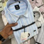 Logoff Linen Striped Shirt