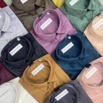 wood machine imported satin shirt