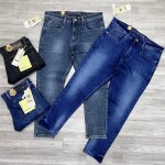 black letter jeans pant