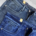 black letter jeans pant