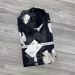 logoff imported satin digital print shirt