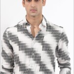logoff imported satin digital print shirt