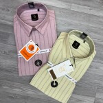 logoff linen stripes shirt