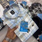 logoff cotton oxford checks shirt