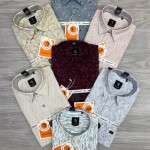 logoff cotton oxford printed shirt