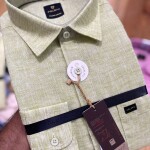 poloff full sleeve linen shirt
