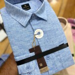 poloff full sleeve linen shirt