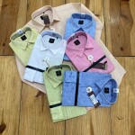 poloff full sleeve linen shirt