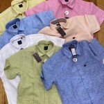 Poloff Half Sleeve normal Linen Shirt