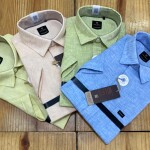 Poloff Half Sleeve normal Linen Shirt