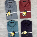 word wale imported satin shirt
