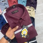 word wale imported satin shirt
