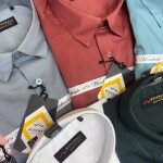 word wale imported satin shirt