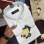 word wale imported satin shirt