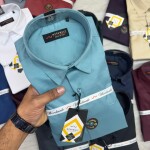 word wale imported satin shirt