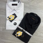 word wale imported satin shirt