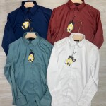 word wale imported satin shirt