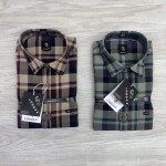 logoff cotton oxford checks shirt